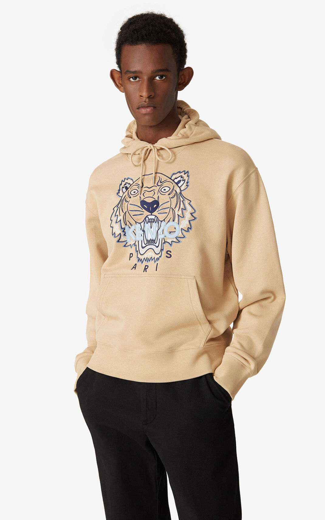 Kenzo Tiger Hættetrøje Herre - Beige DK-429880